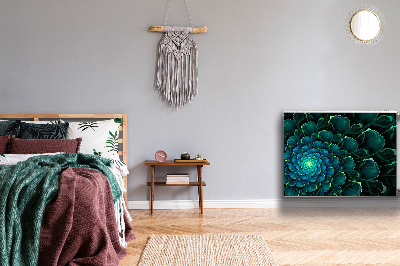 Cobertura magnética para radiador Flor verde