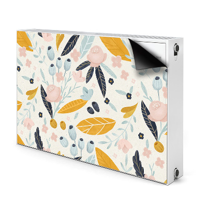 Cobertura magnética para radiador Folhas pastel