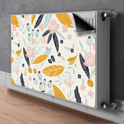 Cobertura magnética para radiador Folhas pastel