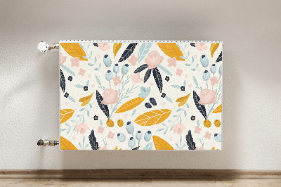 Cobertura magnética para radiador Folhas pastel