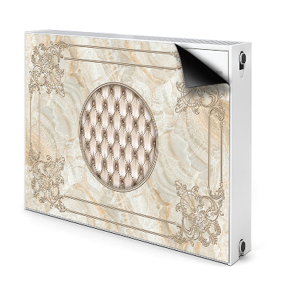 Cobertura magnética para radiador Padrão de mármore elegante