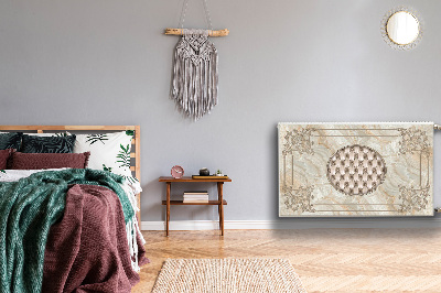 Cobertura magnética para radiador Padrão de mármore elegante