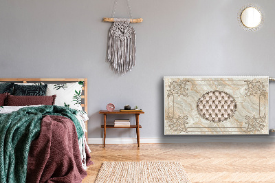 Cobertura magnética para radiador Padrão de mármore elegante