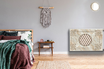 Cobertura magnética para radiador Padrão de mármore elegante