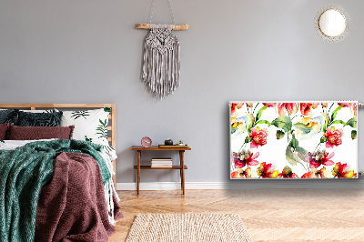 Cobertura magnética para radiador Flores selvagens