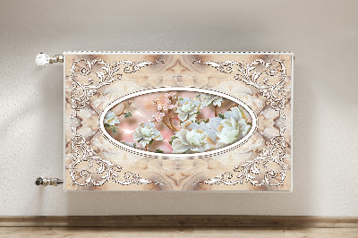 Cobertura magnética para radiador Padrão floral glamoroso