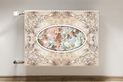 Cobertura magnética para radiador Padrão floral glamoroso