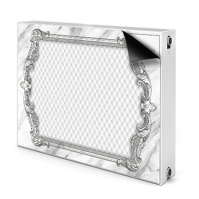 Cobertura magnética para radiador Padrão de mármore acolchoado