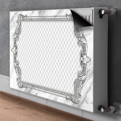 Cobertura magnética para radiador Padrão de mármore acolchoado