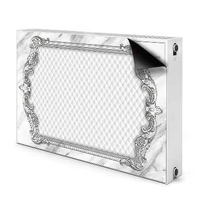 Cobertura magnética para radiador Padrão de mármore acolchoado