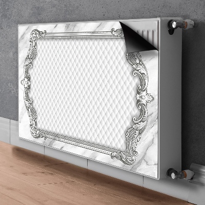 Cobertura magnética para radiador Padrão de mármore acolchoado