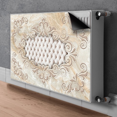 Capa magnética para radiador Padrão acolchoado glamoroso