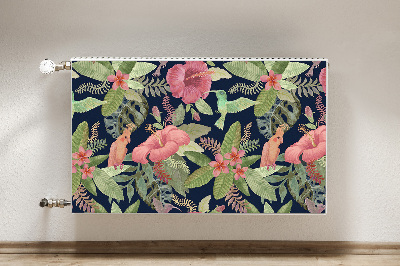 Capa magnética para radiador Papagaio na selva