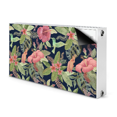 Capa magnética para radiador Papagaio na selva