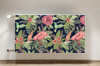 Capa magnética para radiador Papagaio na selva