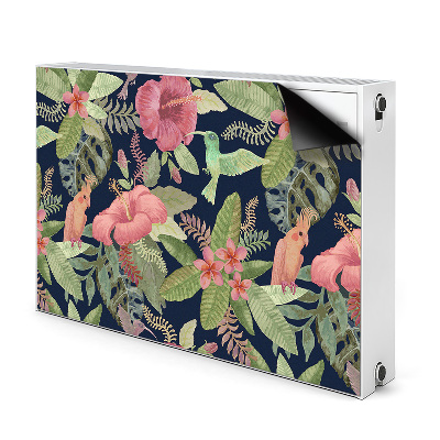 Capa magnética para radiador Papagaio na selva