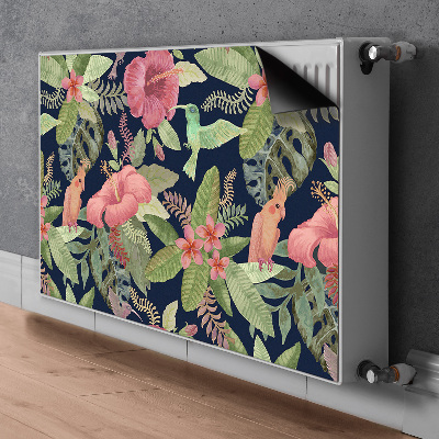 Capa magnética para radiador Papagaio na selva