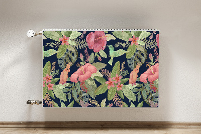 Capa magnética para radiador Papagaio na selva