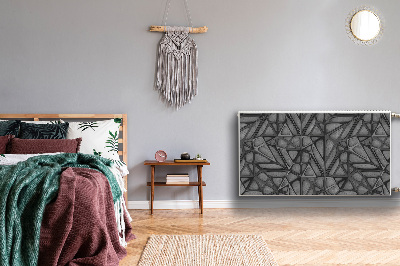 Capa magnética para radiador Padrão de grade em concreto