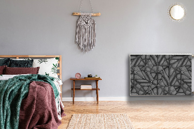 Capa magnética para radiador Padrão de grade em concreto