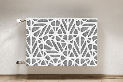 Cobertura magnética para radiador Malha branca sobre concreto