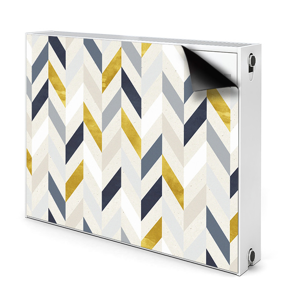 Capa magnética para radiador Linhas em espinha de peixe