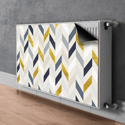 Capa magnética para radiador Linhas em espinha de peixe