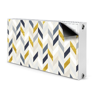 Capa magnética para radiador Linhas em espinha de peixe