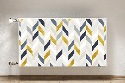 Capa magnética para radiador Linhas em espinha de peixe