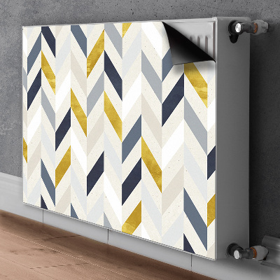 Capa magnética para radiador Linhas em espinha de peixe