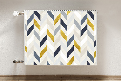 Capa magnética para radiador Linhas em espinha de peixe