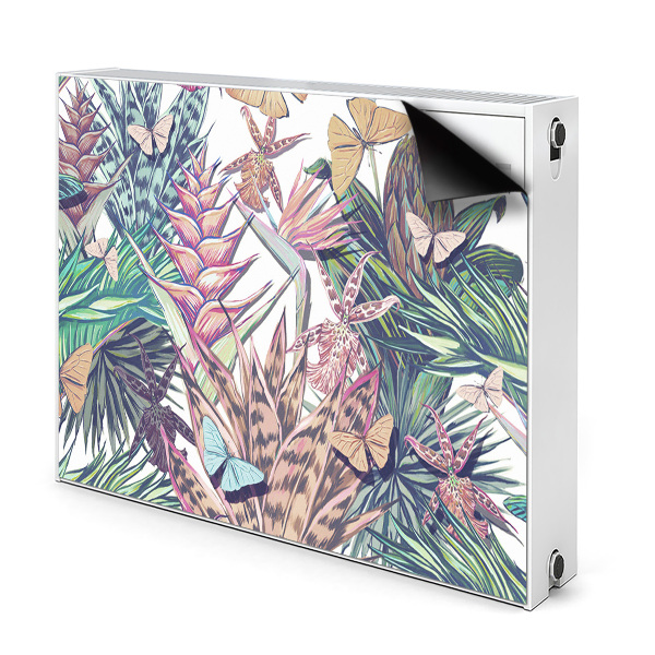 Cobertura magnética para radiador Flores e borboletas