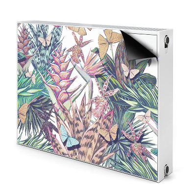 Cobertura magnética para radiador Flores e borboletas