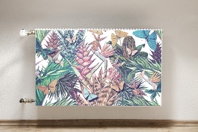 Cobertura magnética para radiador Flores e borboletas