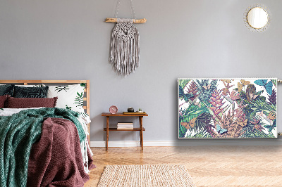 Cobertura magnética para radiador Flores e borboletas