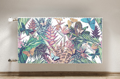 Cobertura magnética para radiador Flores e borboletas