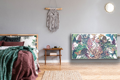 Cobertura magnética para radiador Flores e borboletas