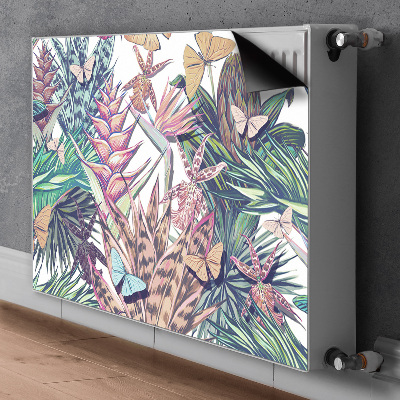 Cobertura magnética para radiador Flores e borboletas