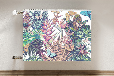 Cobertura magnética para radiador Flores e borboletas