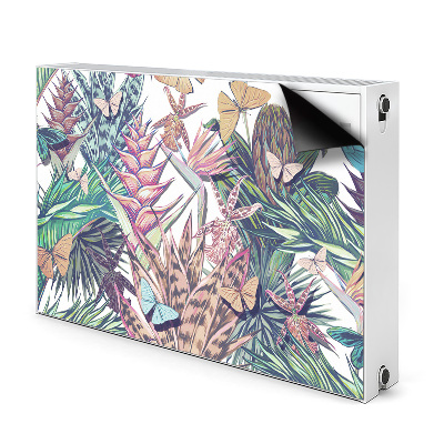 Cobertura magnética para radiador Flores e borboletas