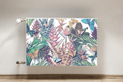 Cobertura magnética para radiador Flores e borboletas