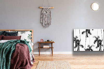 Cobertura magnética para radiador Palmeiras pretas e brancas