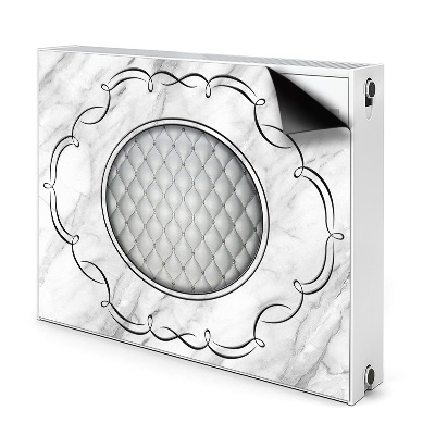 Cobertura magnética para radiador Padrão acolchoado em mármore