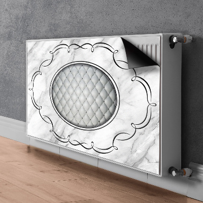 Cobertura magnética para radiador Padrão acolchoado em mármore