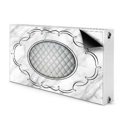 Cobertura magnética para radiador Padrão acolchoado em mármore