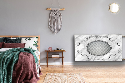 Cobertura magnética para radiador Padrão acolchoado em mármore