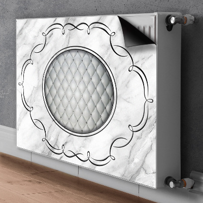 Cobertura magnética para radiador Padrão acolchoado em mármore