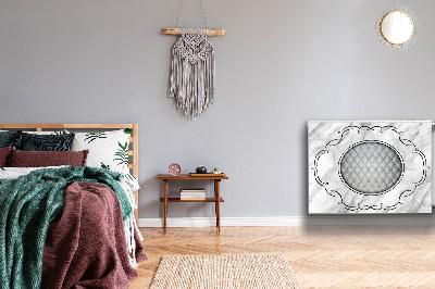 Cobertura magnética para radiador Padrão acolchoado em mármore