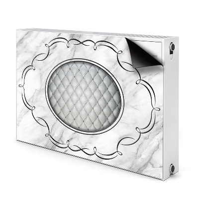 Cobertura magnética para radiador Padrão acolchoado em mármore