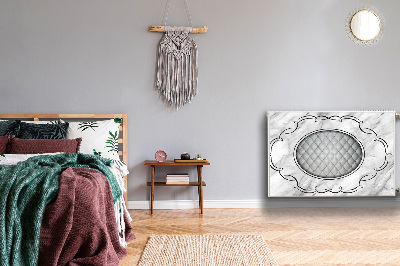 Cobertura magnética para radiador Padrão acolchoado em mármore